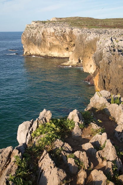 Morze w Bufones de Pria, Austurias, Hiszpania