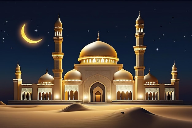 Mosquet piasek w nocy