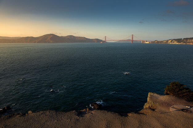 Most Golden Gate w pięknym momencie