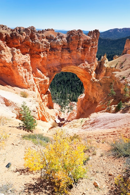 Most / łuk z kamienia naturalnego w Bryce Canyon