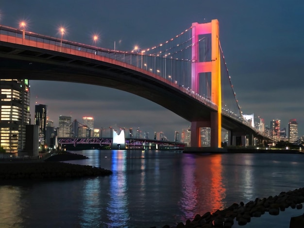 Most tęczowy w Tokio w Japonii