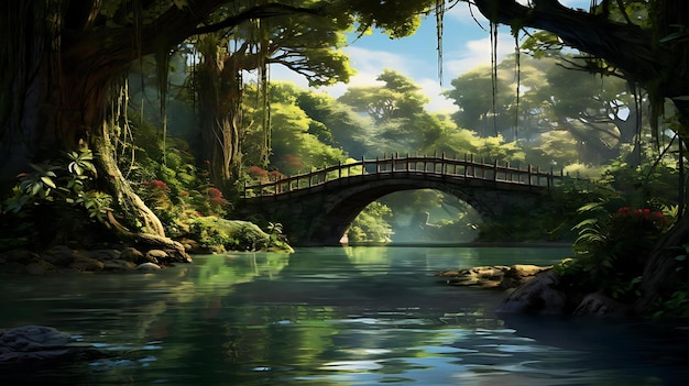 Most w lesie
