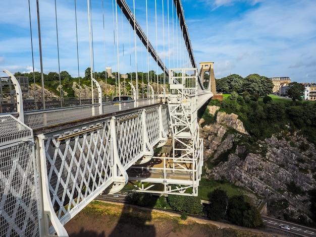 Most wiszący HDR Clifton w Bristolu