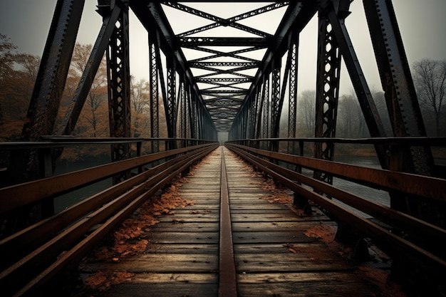 most z mostem w tle