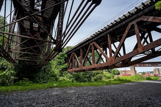 Mosty w centrum Easton w Pensylwanii USA