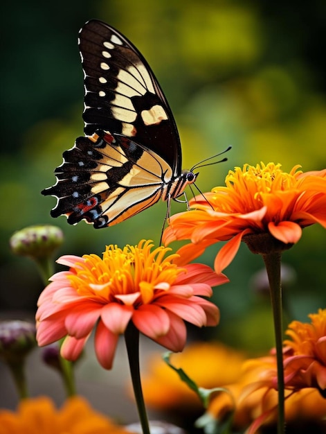 Zdjęcie motyl na kwiatku