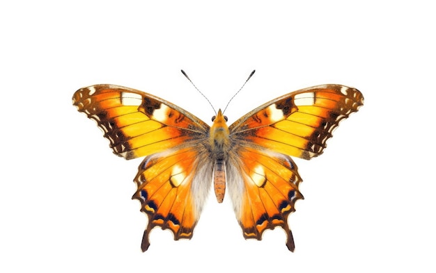 Motyl siedzący na białej powierzchni