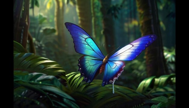 motyl w lesie deszczowym kinematograficzny wygląd