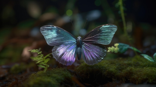Motyl w magicznym lasie wróżek