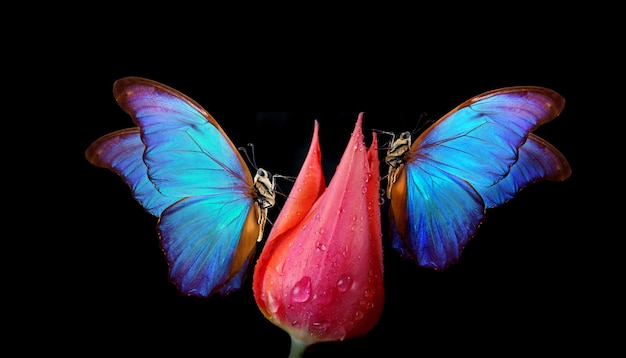motyl z słowem motyl na dole