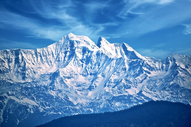 Mount Everest, Himalaje Błękitne niebo