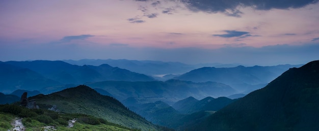 mountain sunset