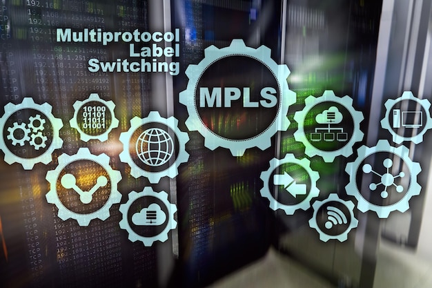 MPLS Multiprotocol Label Switching Routing Koncepcja sieci telekomunikacyjnych na wirtualnym ekranie