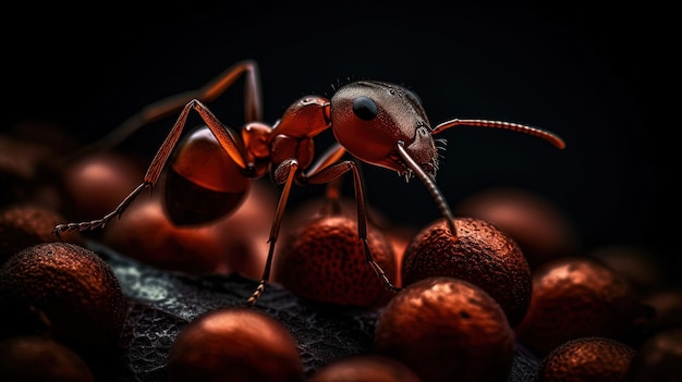 Mrówka Makro Realistyczne zdjęcie Delicious AnimalPhotography
