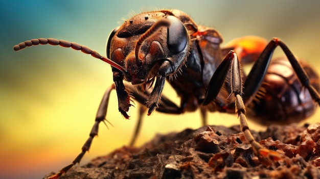 Mrówka w swoim naturalnym środowisku