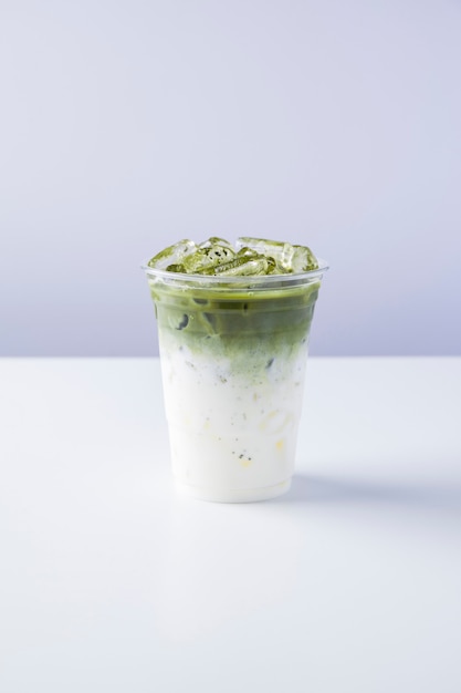 Zdjęcie mrożona matcha latte