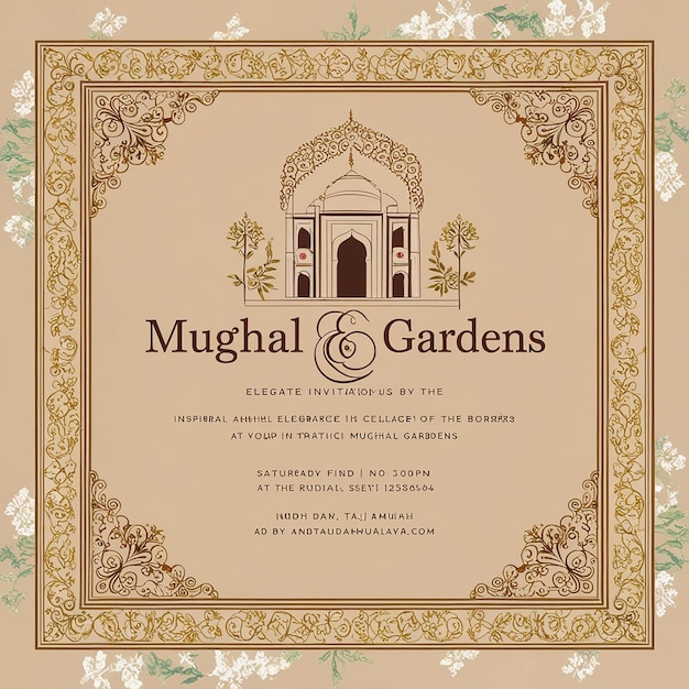 Mughal Garden Wedding Dołącz do nas na królewską aferę