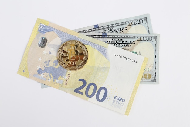 Multi Euro Dolar Cash Różne rodzaje banknotów nowej generacji bitcoin