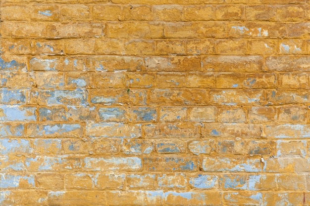 Mur Z Cegły Mur Z Cegły Z Cegieł O Różnej Wielkości I Kształcie Koloru Piaskowego Z Domieszką