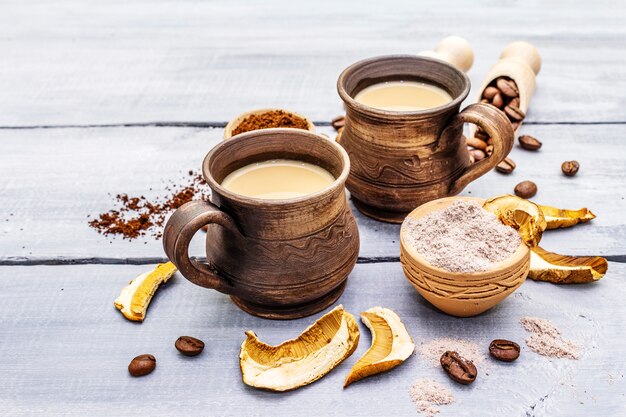 Mushroom Chaga Coffee Trend Superfood.