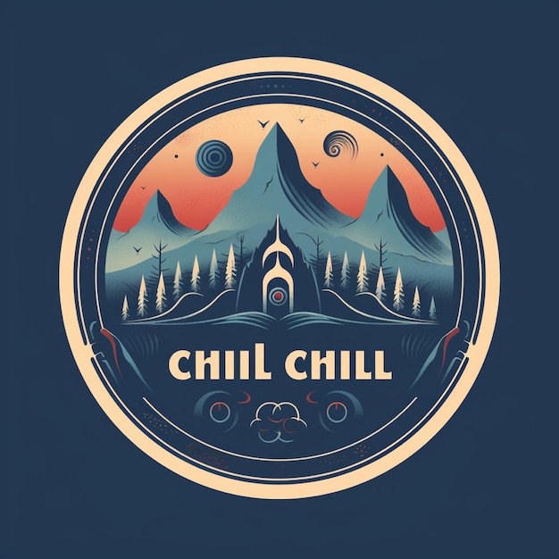 Music Chill logo w kolorze vintage