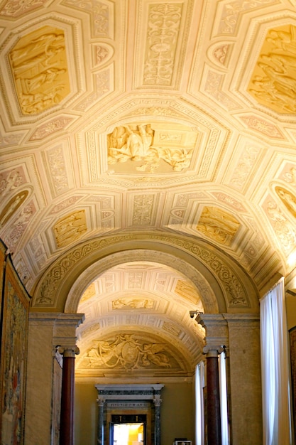 Zdjęcie muzea watykańskie galeria watykanu włochy rzym