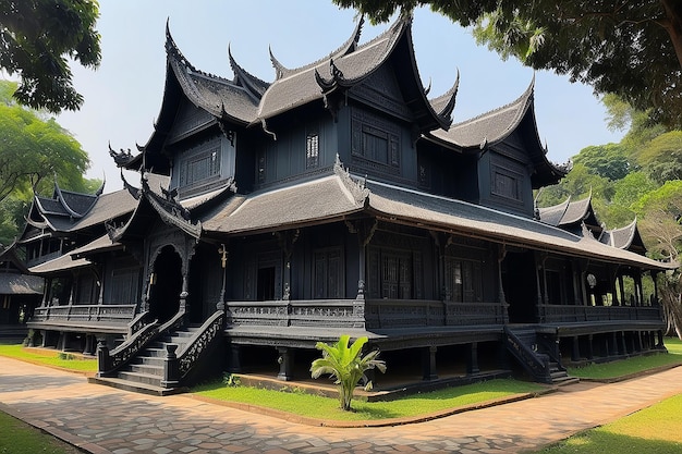 Muzeum Baan Dam, czarny dom, jedno z najsłynniejszych miejsc i zabytków w Chiang Rai