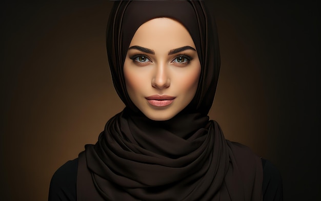 Muzułmańskie kobiety w Czarnym hidżabie