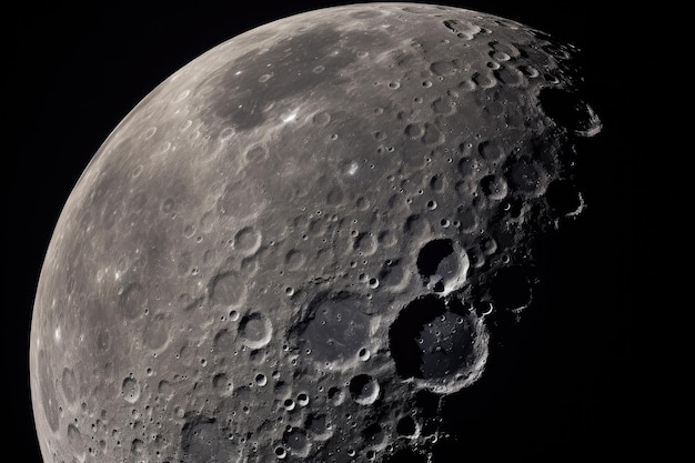 Na niebie widać duży księżyc w pełni z kraterem Kopernika w centrum i kraterem Tycho