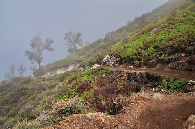 Na szczycie wulkanu Ijen, Indonezja