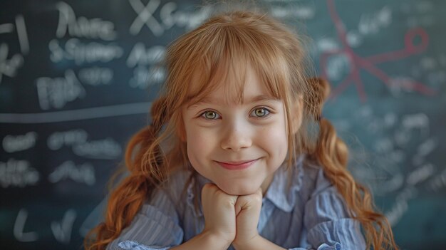 Nadarzona dziewczynka rozwiązuje problem arytmetyczny, który dała jej nauczycielka szczęśliwa uczennica szkoły podstawowej ciężko pracuje w swoich studiach