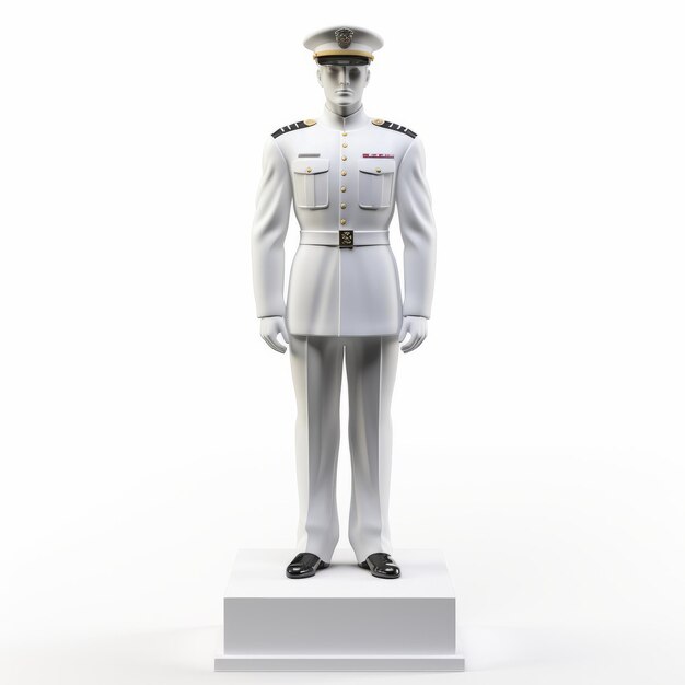 Nagrodzony 3d Tom Military Rank Mannequin Figure w mundurze