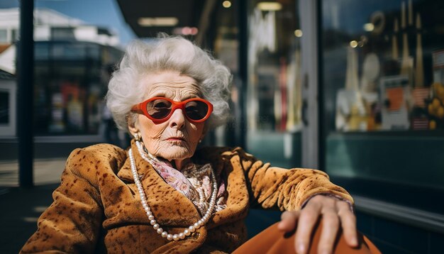 Zdjęcie najbardziej stereotypowa stara kobieta w wielkiej brytanii