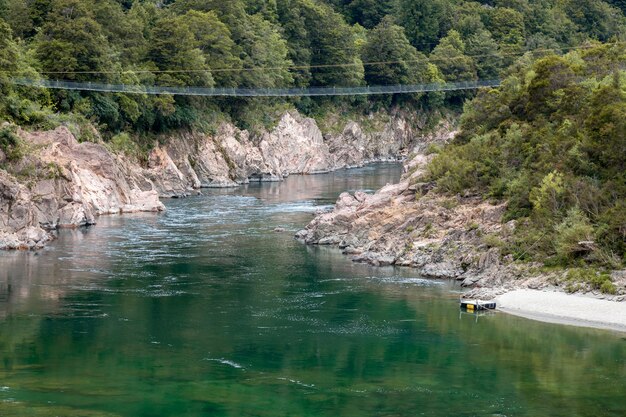 Najdłuższy Most Obrotowy W Nz Nad Wąwozem Buller W Nowej Zelandii