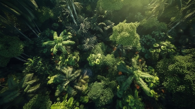 Najlepsze zdjęcie lotnicze dżungli