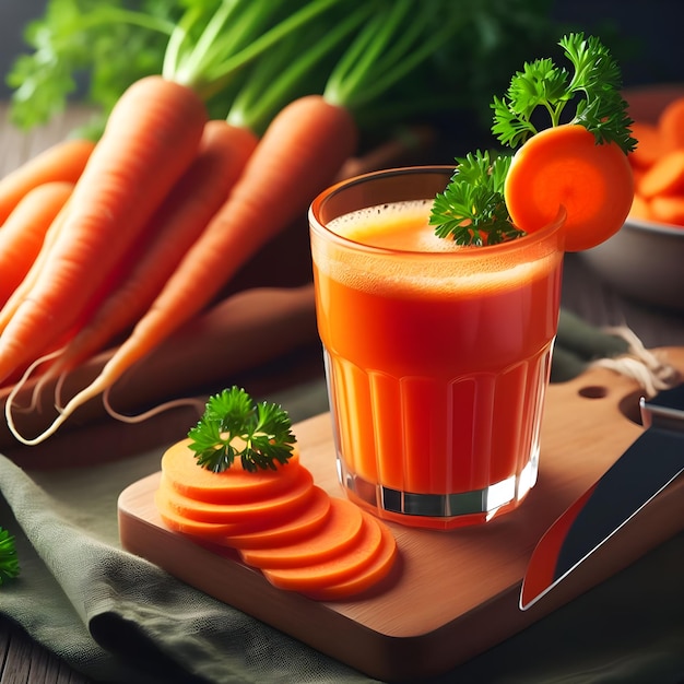 Najlepszy wybór zdrowotny Wybierając sok z marchewki z największą ilością przeciwutleniaczy w szklance