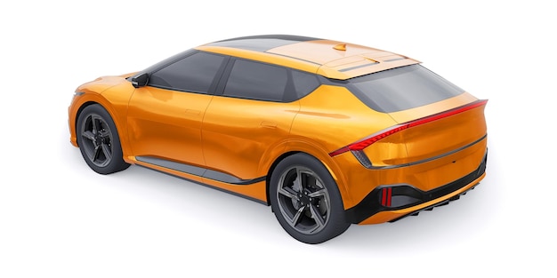 Najnowszy elektryczny crossover SUV dla miejskiej ilustracji 3d