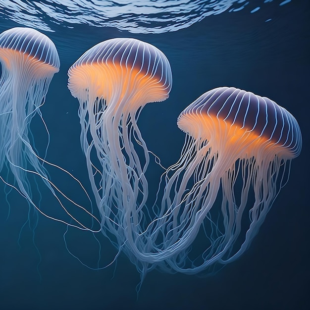 Najpiękniejsza meduza w wodzie Generacyjna sztuczna inteligencja