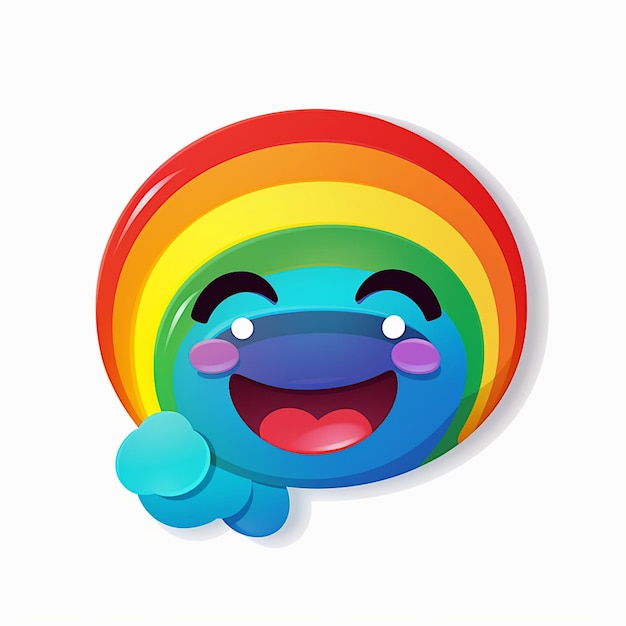 Naklejka Smile Rainbow Emoji