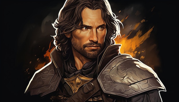 Nalepka Aragorna z Władcy Pierścieni