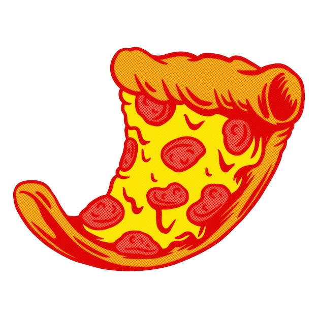 Nalepka na pizzę Pepperoni z białą krawędzią