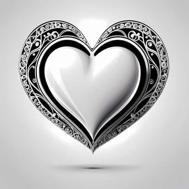 Nalepki w kształcie serca 3D z różnymi wzorami