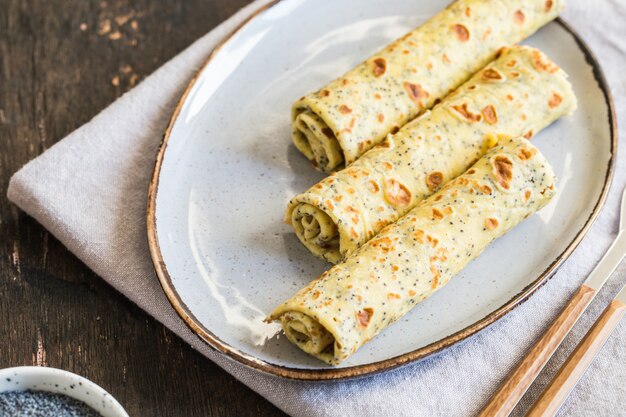 Naleśniki Z Makiem (blinis). Naleśniki Z Makiem