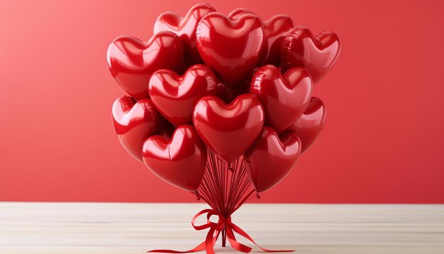 Napełnij balony w kształcie serca małymi czekoladami.