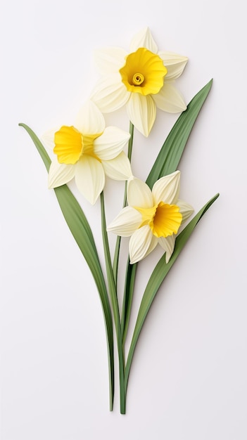 Narcissus herbarium jeden kwiat