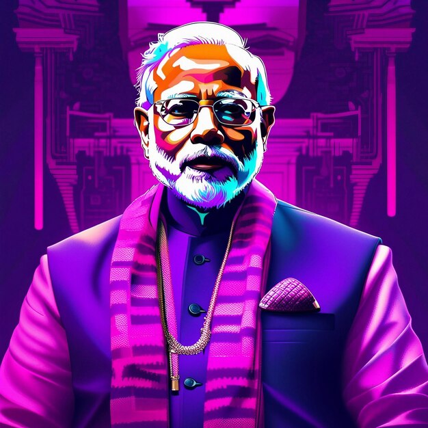 Narendra Modi uśmiecha się