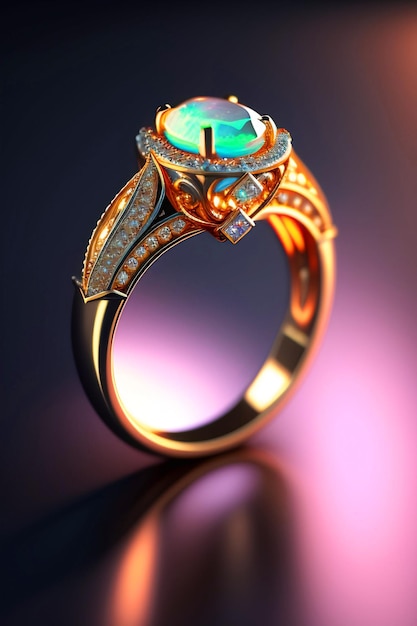 Naszyjnik z pierścionkiem zaręczynowym