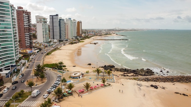 Natal, Rio Grande Do Norte, Brazylia - 12 Marca 2021: Piękne Zdjęcie Lotnicze Miasta Natal, Rio Grande Do Norte, Brazylia.