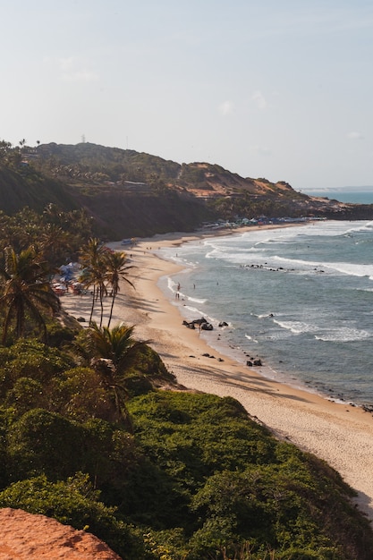 Natal, Rio Grande Do Norte, Brazylia – 12 Marca 2021: Praia Da Pipa W Rio Grande Do Norte