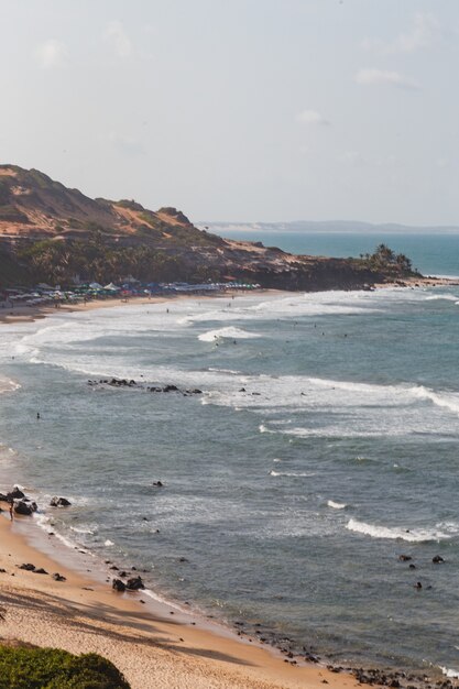 Natal, Rio Grande Do Norte, Brazylia – 12 Marca 2021: Praia Da Pipa W Rio Grande Do Norte